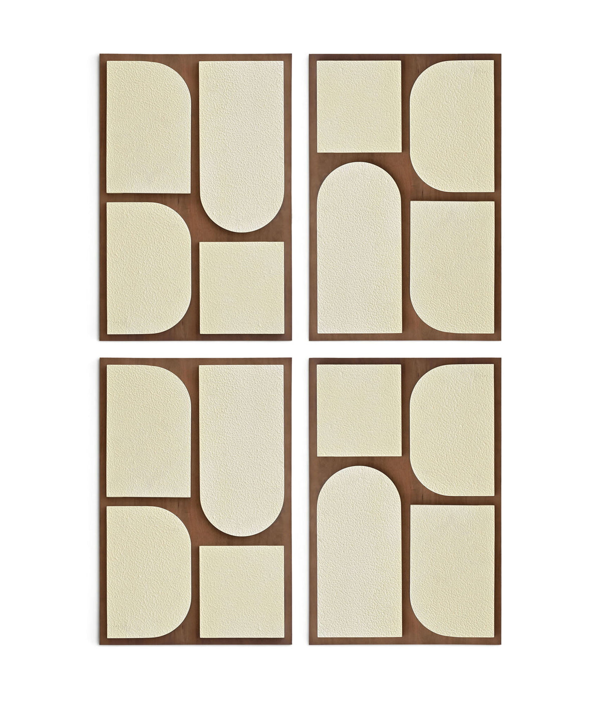 Icon - Mango Wood 4 Piece Wall Art
