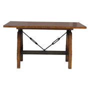 Holverson - Counter Height Table - Rustic Brown / Gunmetal