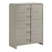 Aria - 5 Drawer Chest - Beige