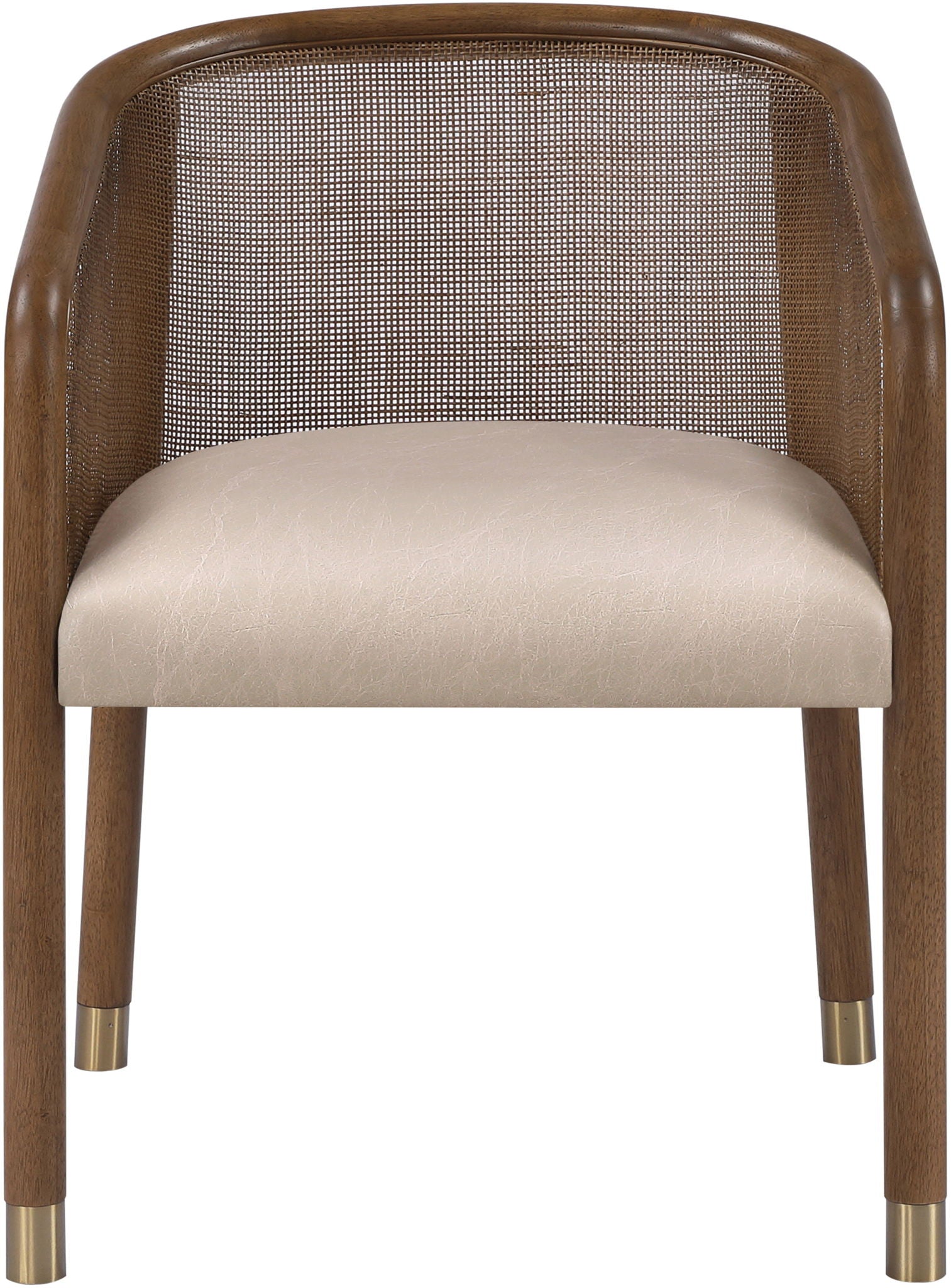 Sylvan - Vegan Leather Dining Chair (Set of 2) - Brown Frame