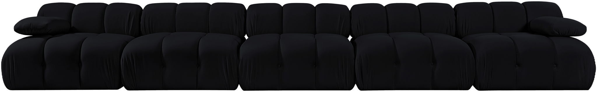 Orin - Velvet 5 Piece Modular Armless Sofa