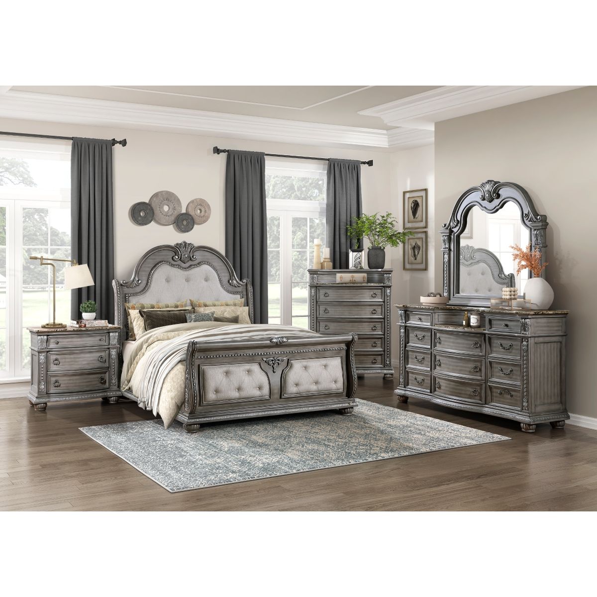 Bennington - Mirror - Gray