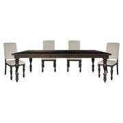 Begonia - 5 Piece Dining Room Set (Table & 4 Side Chairs) - Grayish Brown