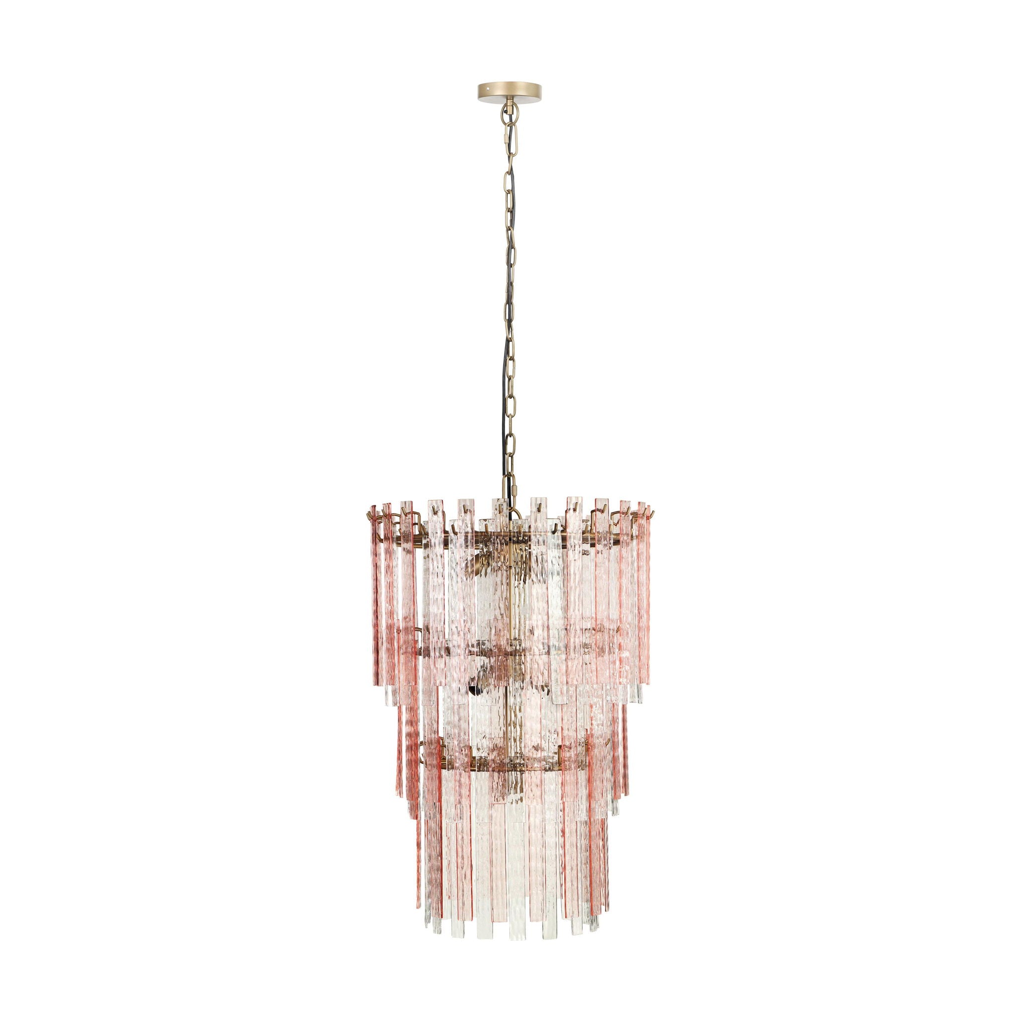 Hampshire - 3-Tier Chandelier - Pink