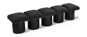 Pavilion - 5 Piece Modular Bench With Black Base