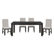 Orem - 5 Piece Set (Table & 4 Side Chairs) - Black / Gray