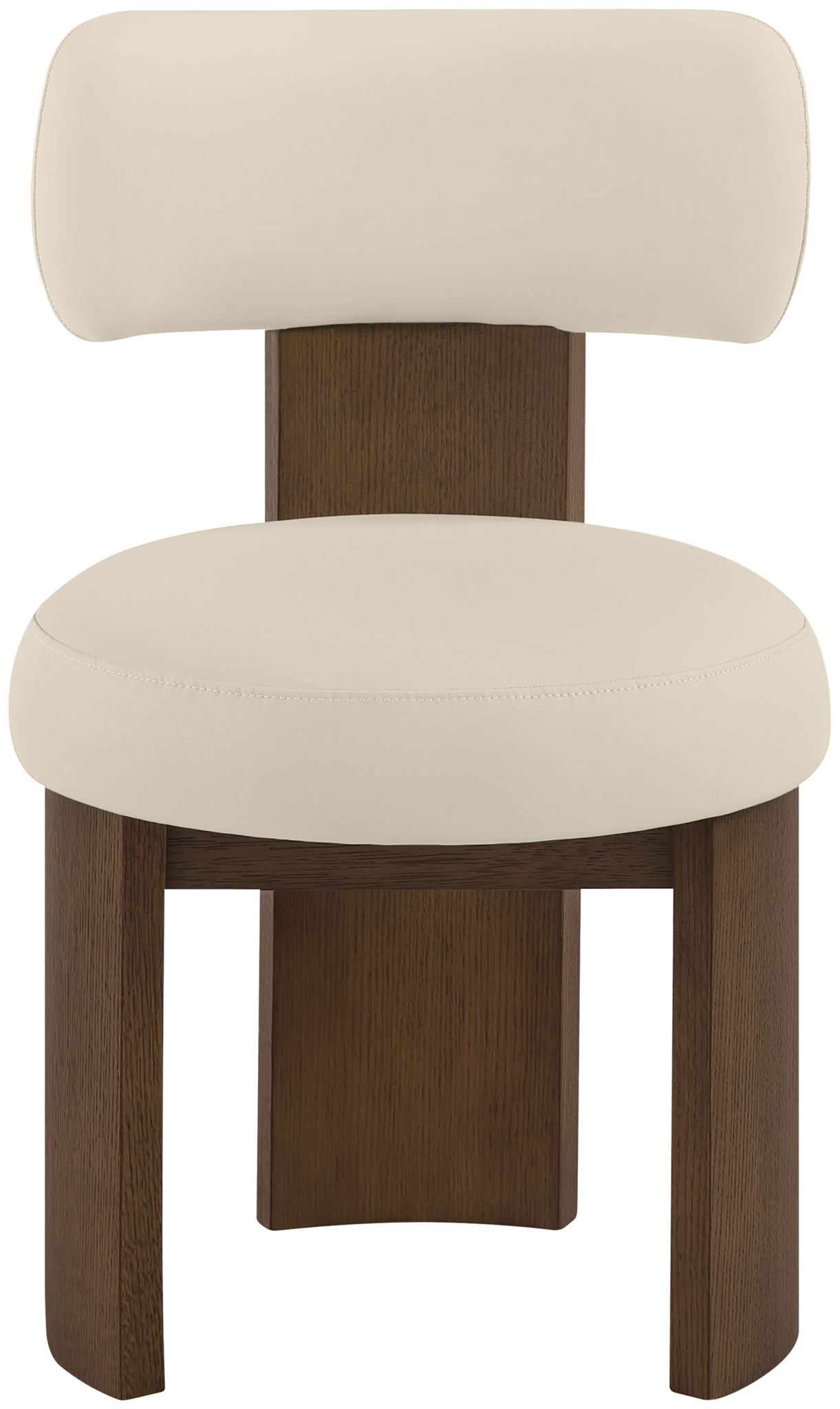 Atelier - Vegan Leather Upholstered Dining Chair (Set of 2) - Painted Brown Frame