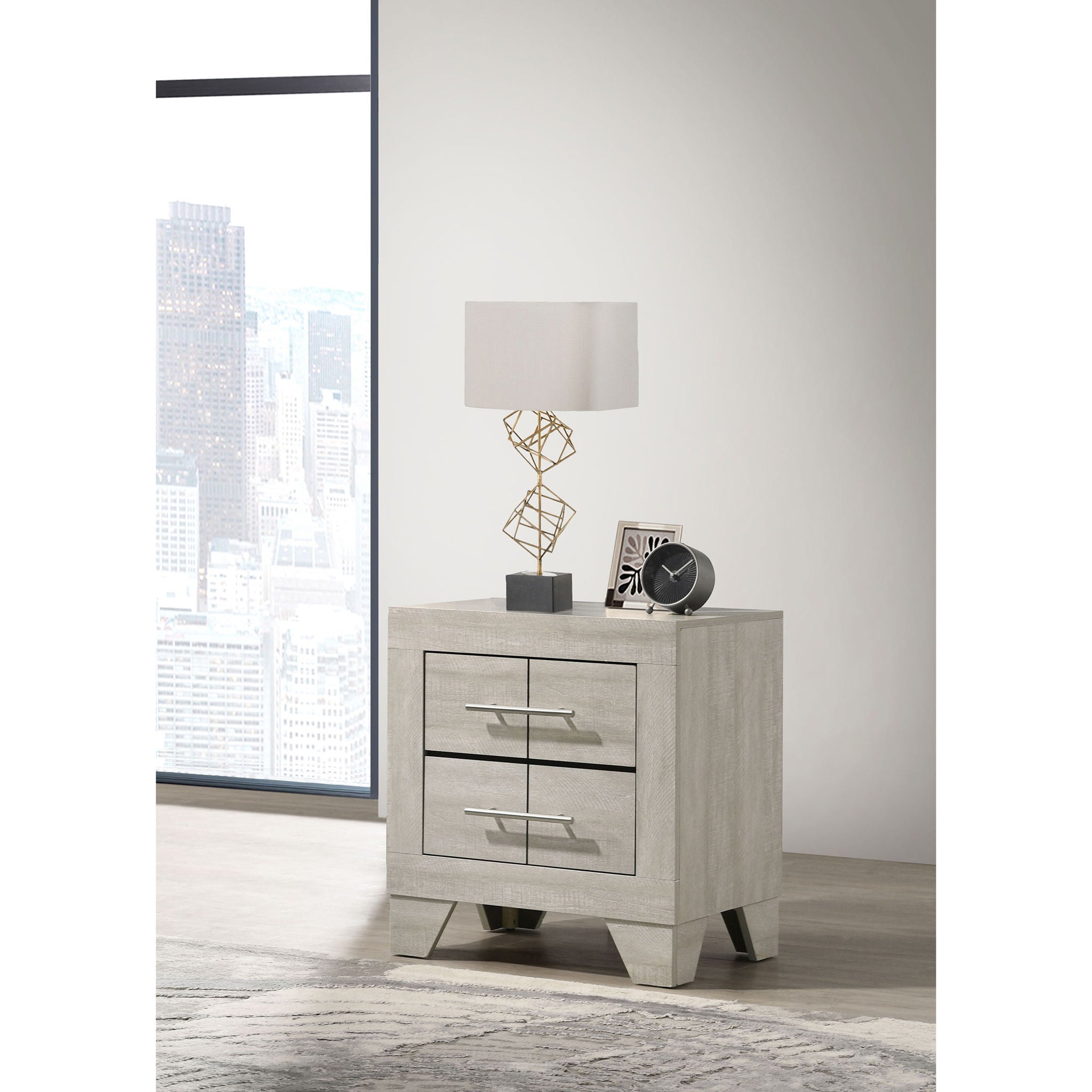 Strout - 2 Drawer Nightstand - Cream