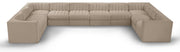 Rummi - Velvet Performance Fabric Upholstered 10 Piece Modular Sectional