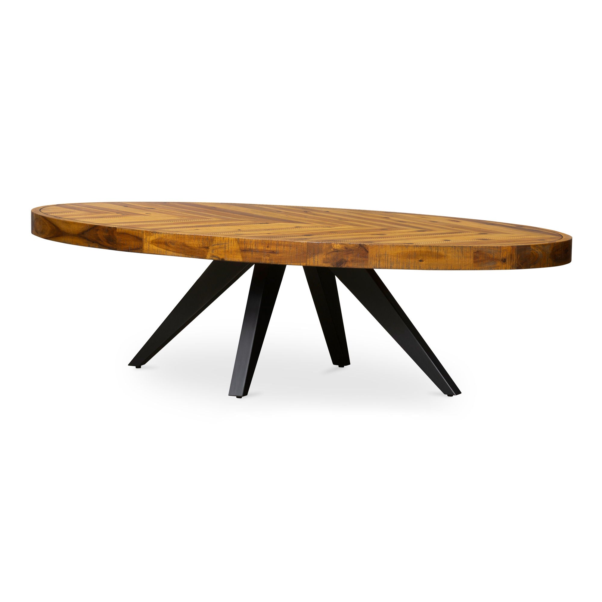 Parq - Oval Coffee Table - Amber