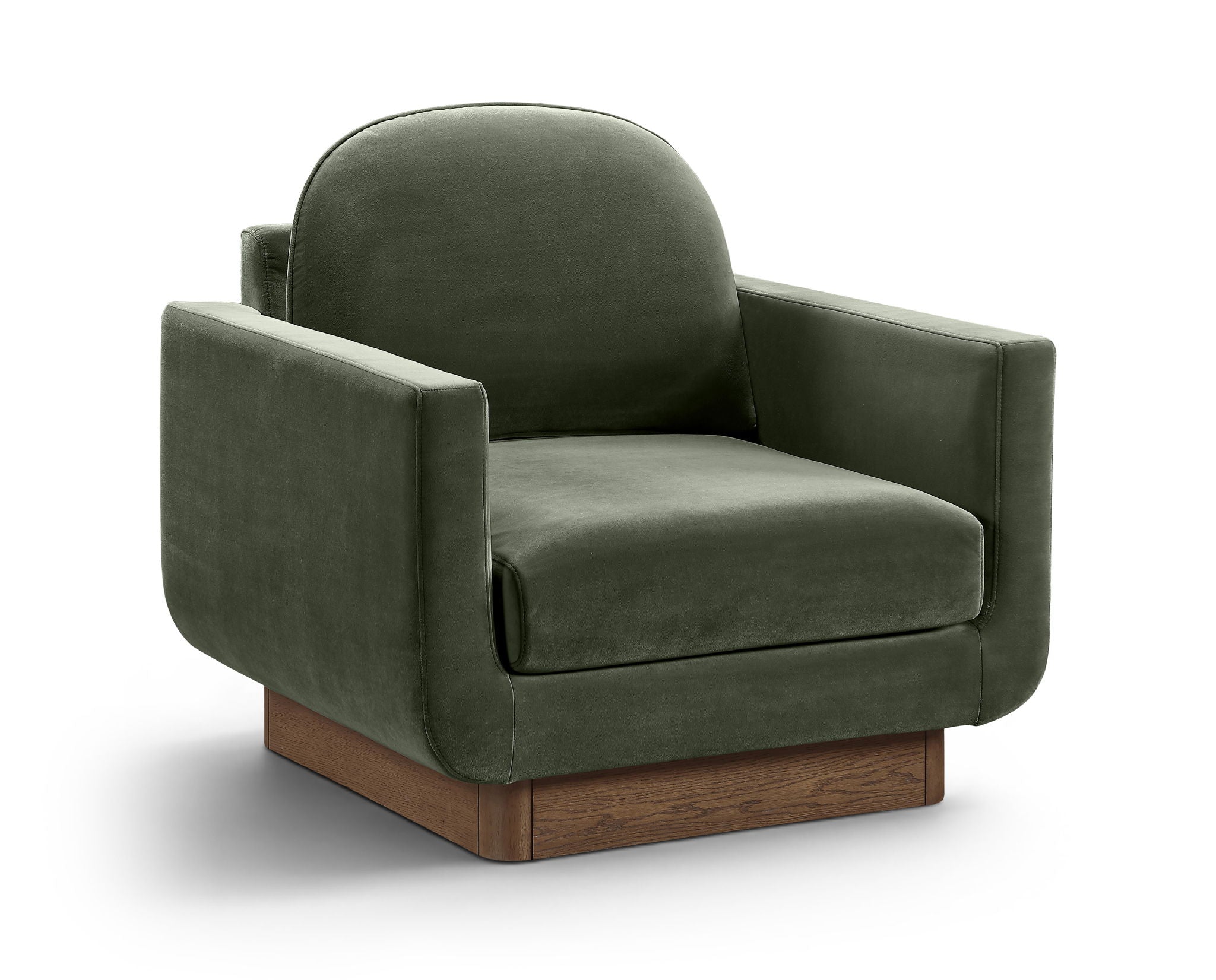 Diviento - Velvet Performance Fabric Upholstered Accent Chair