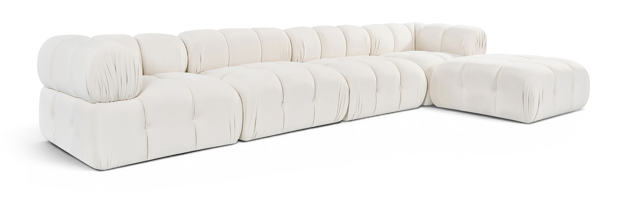 Orin - Fabric Velvet 5 Piece Modular Sectional