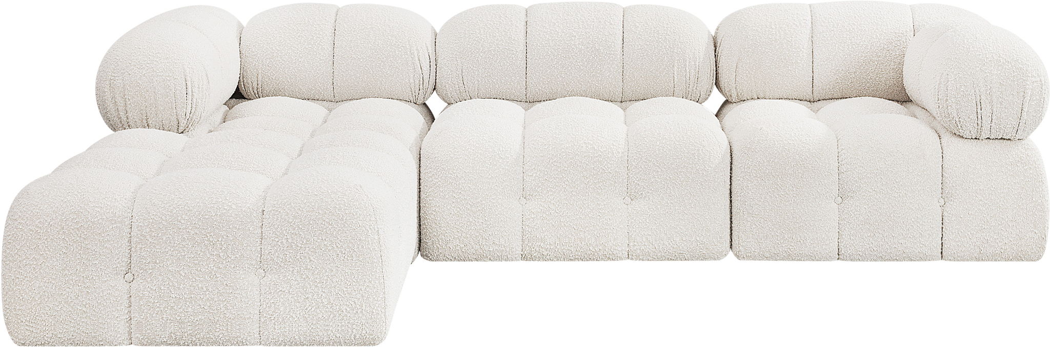 Ames - 4 Piece Fabric Modular Sectional
