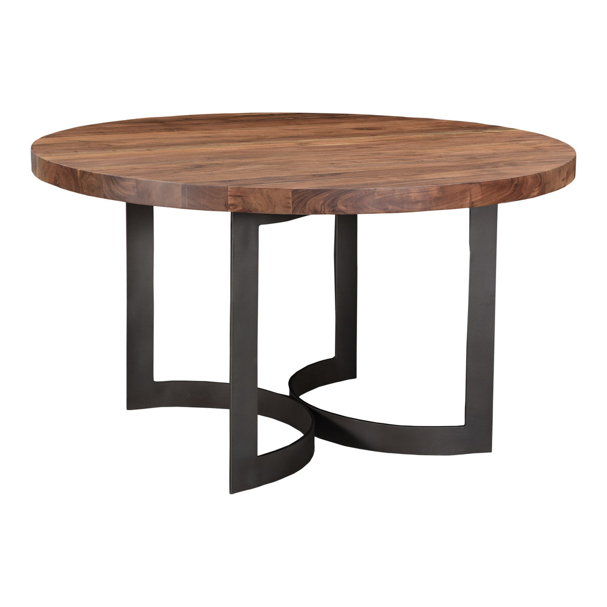 Bent - Round Dining Table - Smoked