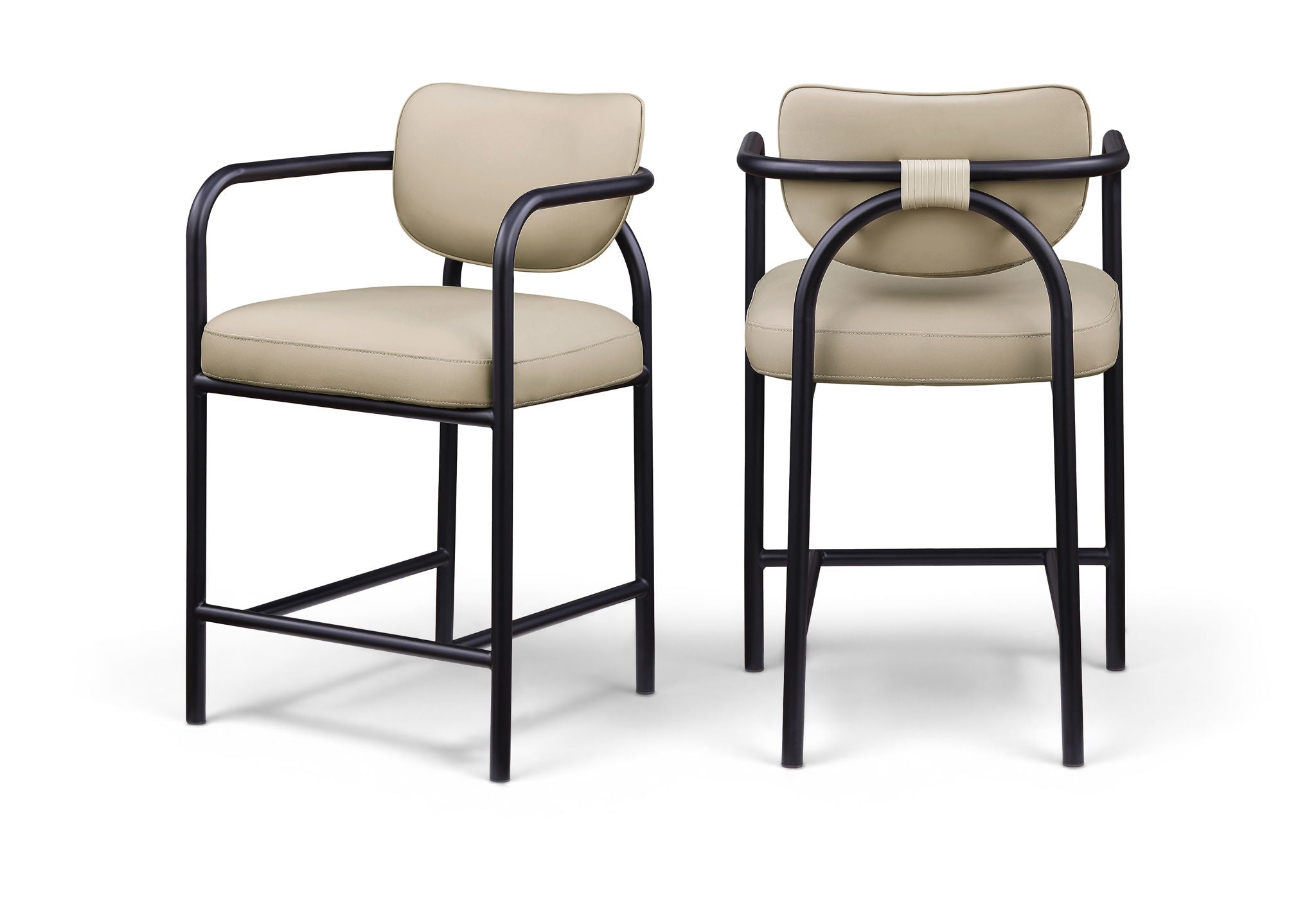 Serava - Vegan Leather Upholstered Bar Stool