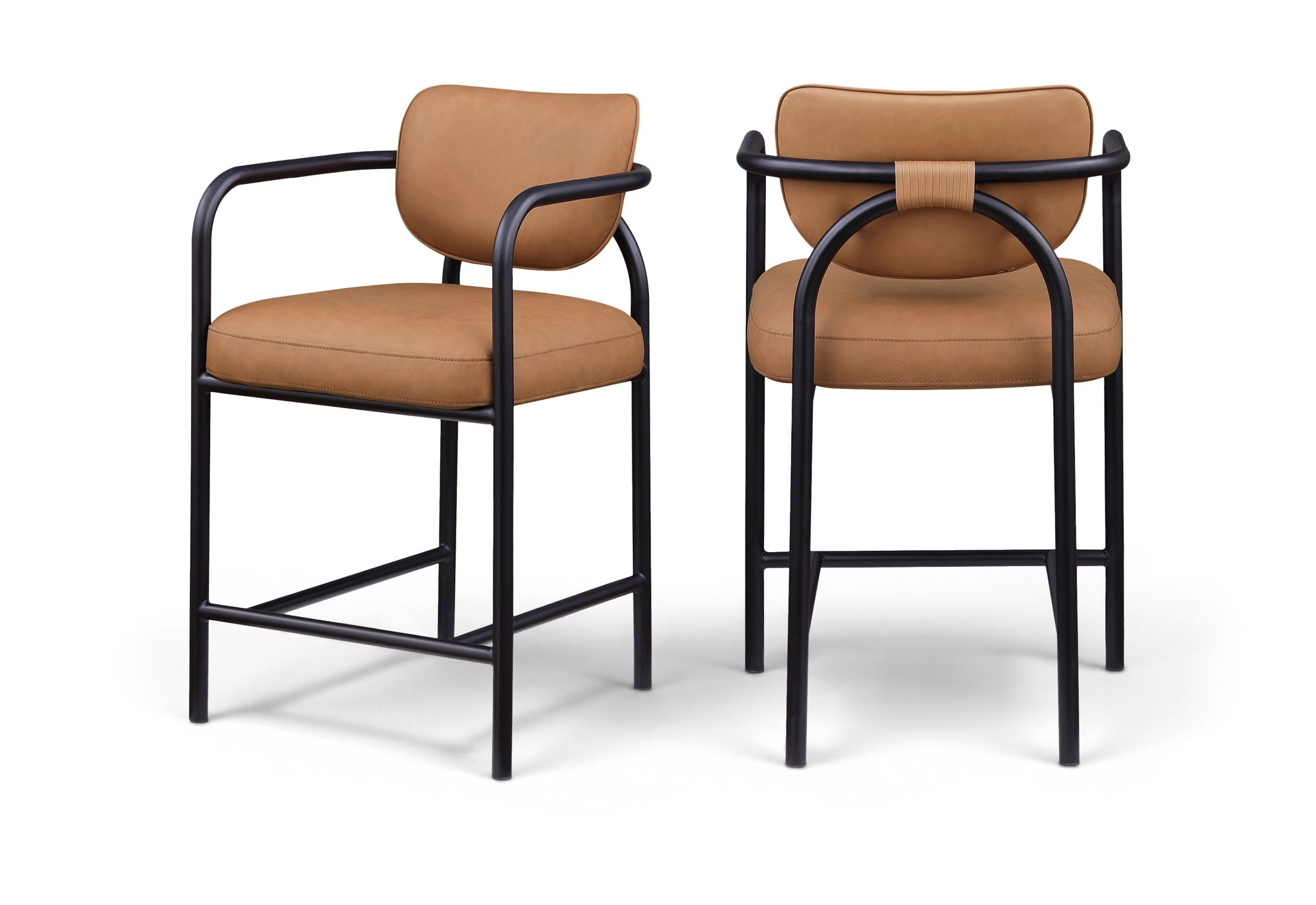 Serava - Vegan Leather Upholstered Bar Stool