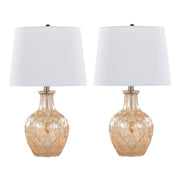 Gloria - Round Contemporary Lamp (Set of 2)