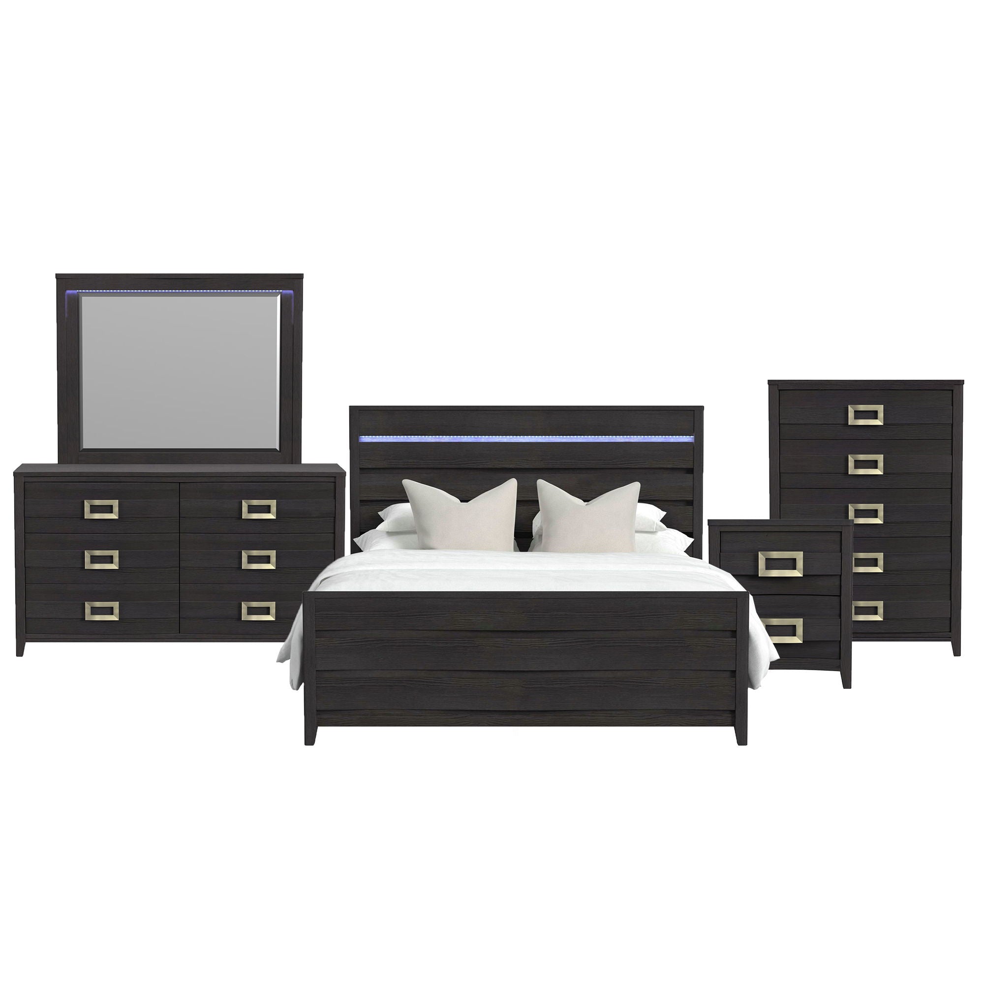 Tobias - Bedroom Set With LED