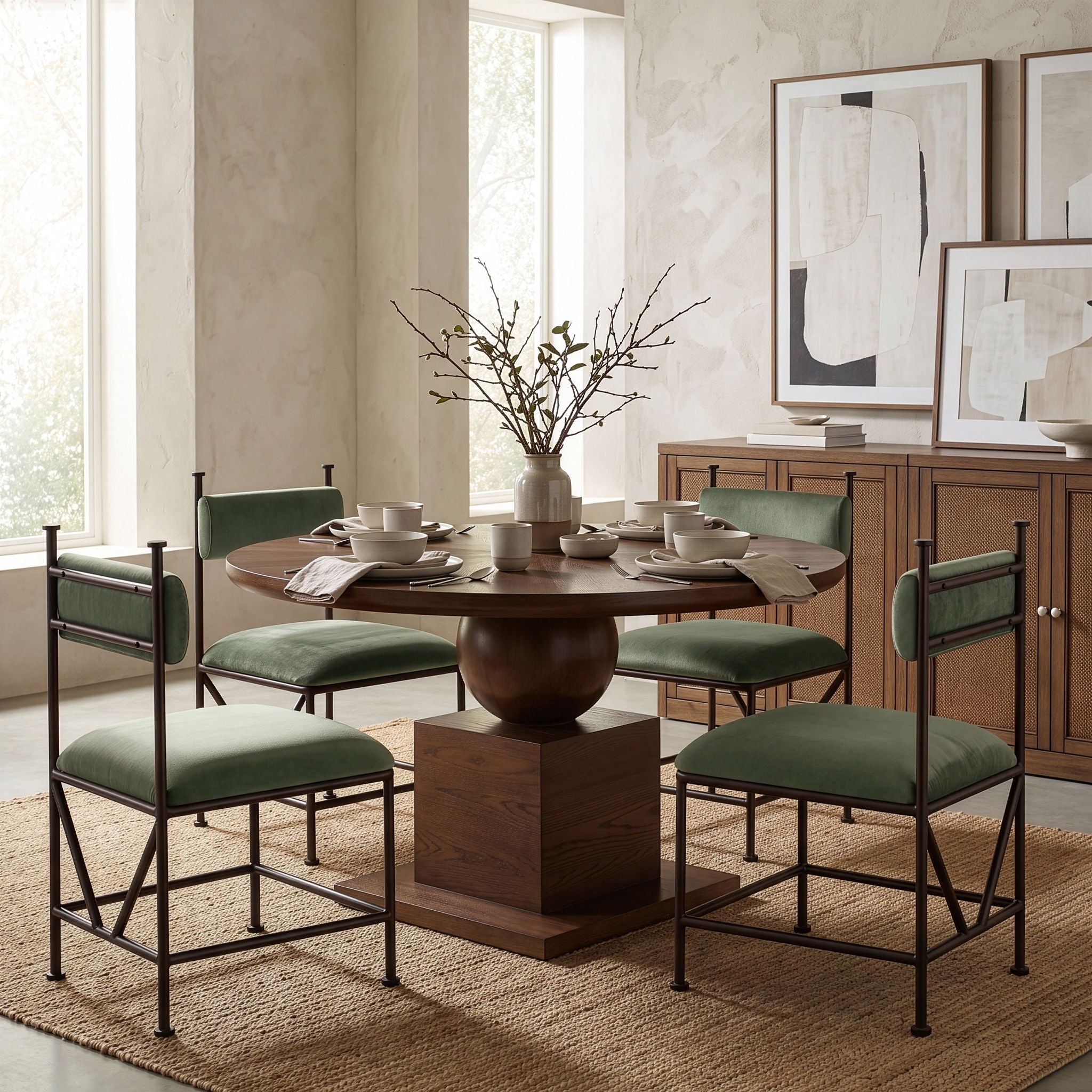 Monarch - Velvet Dining Chair (Set of 2)