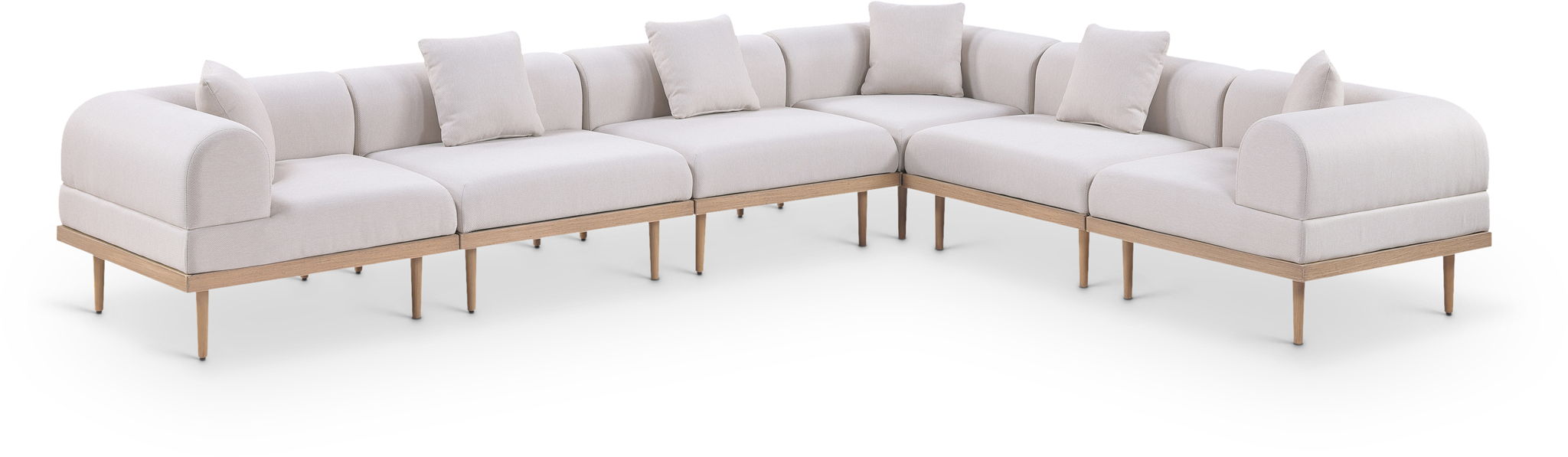 Laguna - 6 Piece 142" Outdoor Patio Modular Sectional