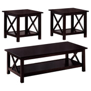 Merlot 3 Piece Occasional Set - Brown