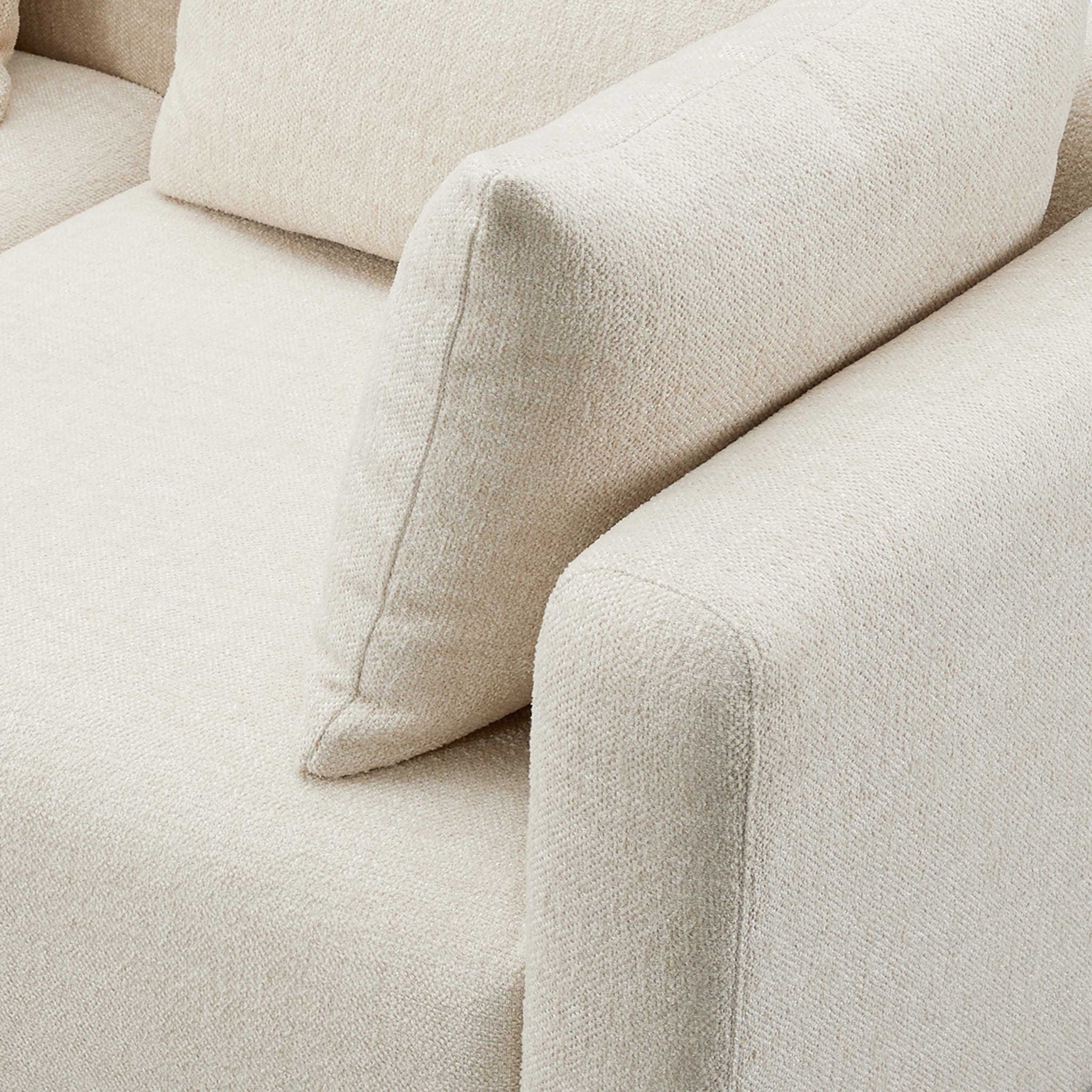 Hangover - 5-Piece Modular L-Sectional - Cream