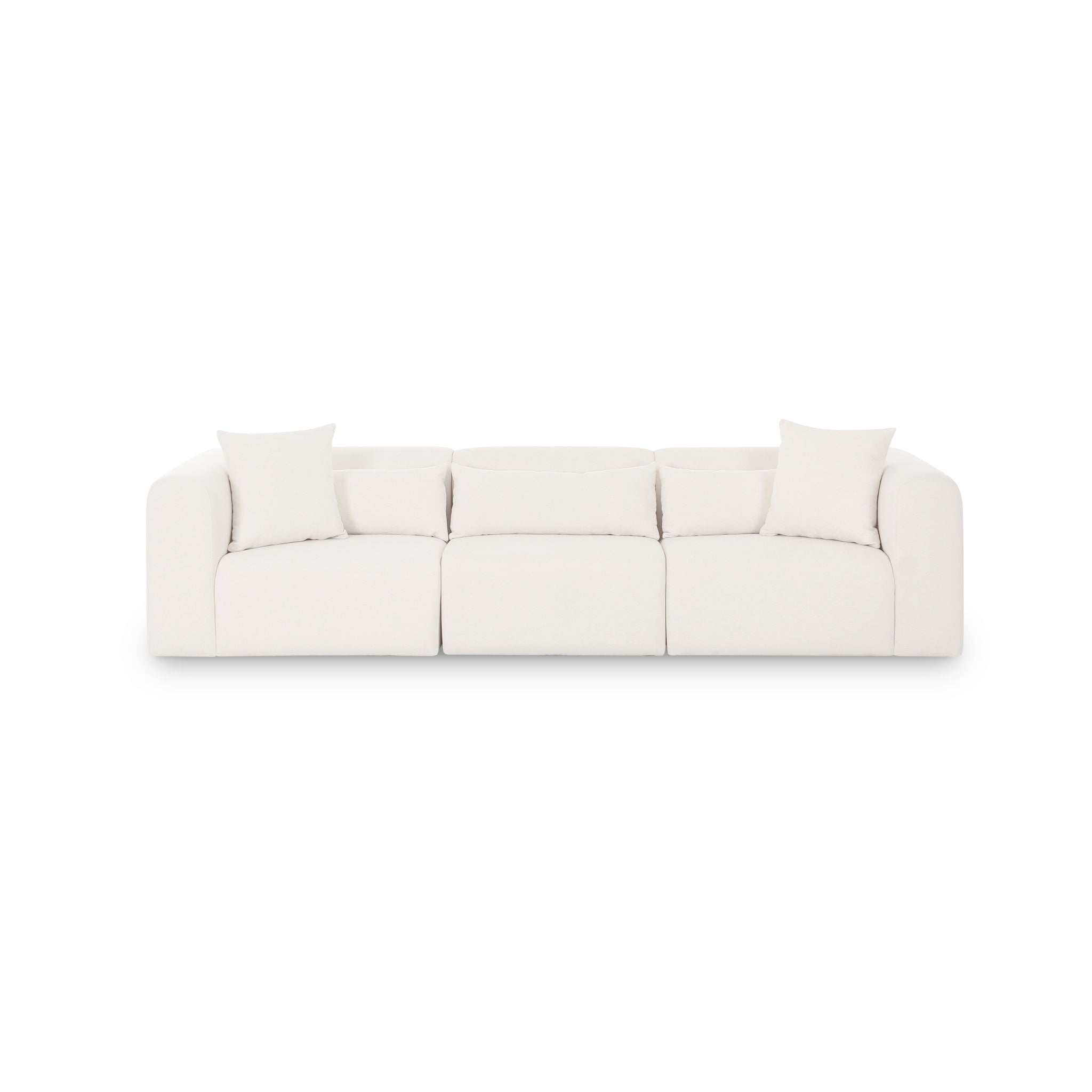 Tarra - Chenille Modular Sofa - Cream