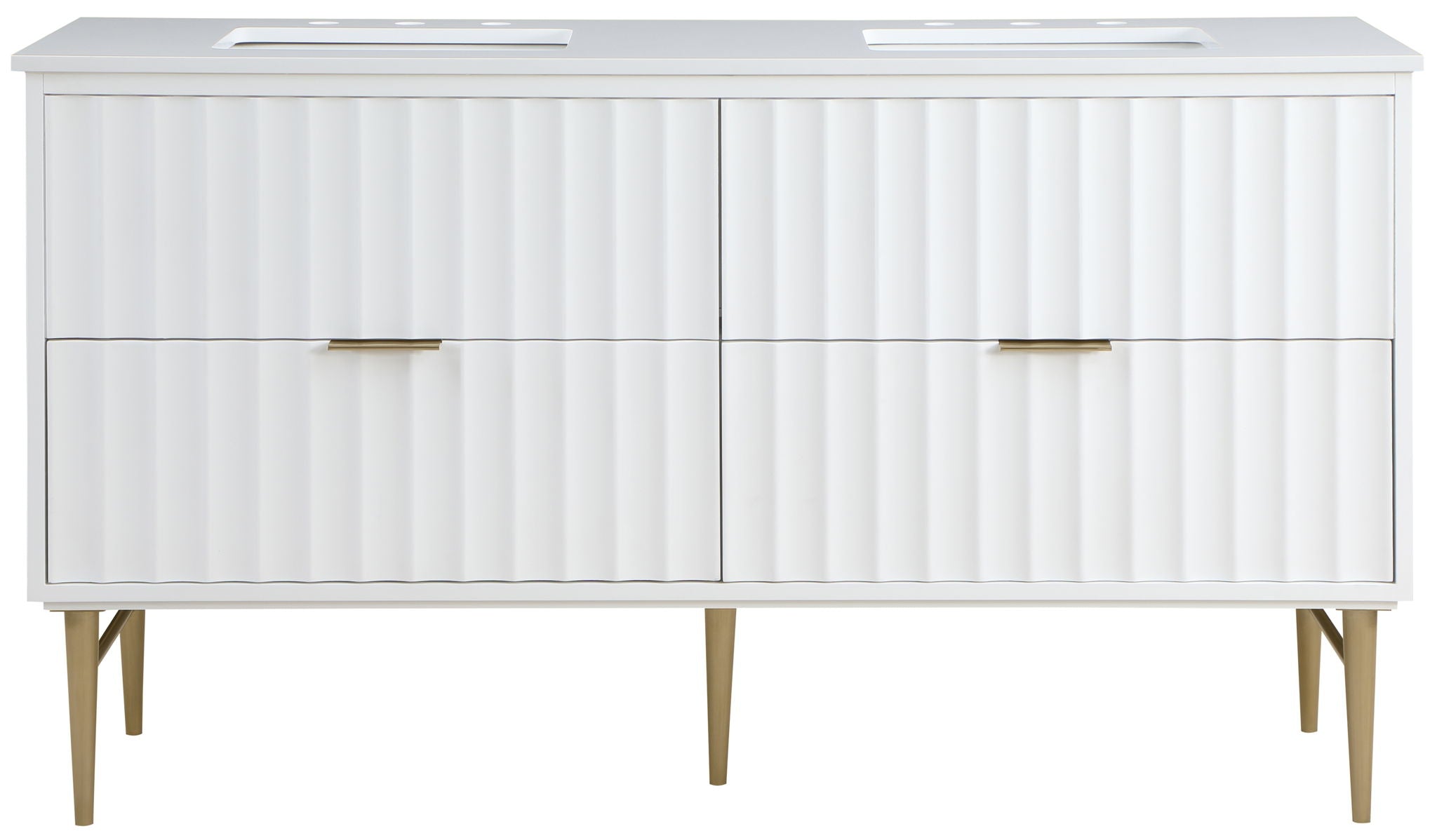 Modernist - Bathroom Vanity With Gold Legs