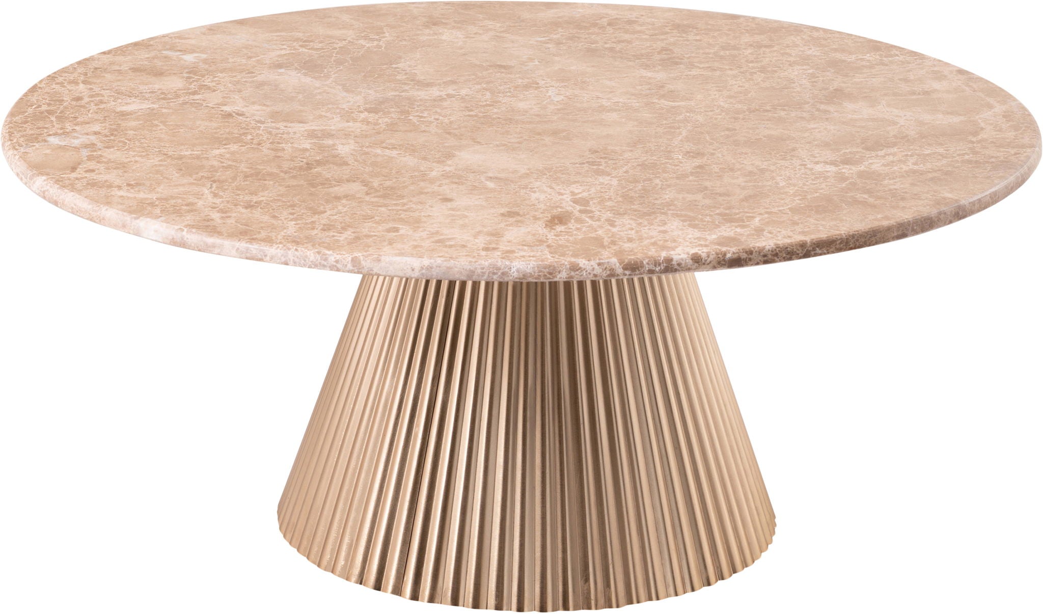 Cindra - Genuine Marble Top And Iron Base Table