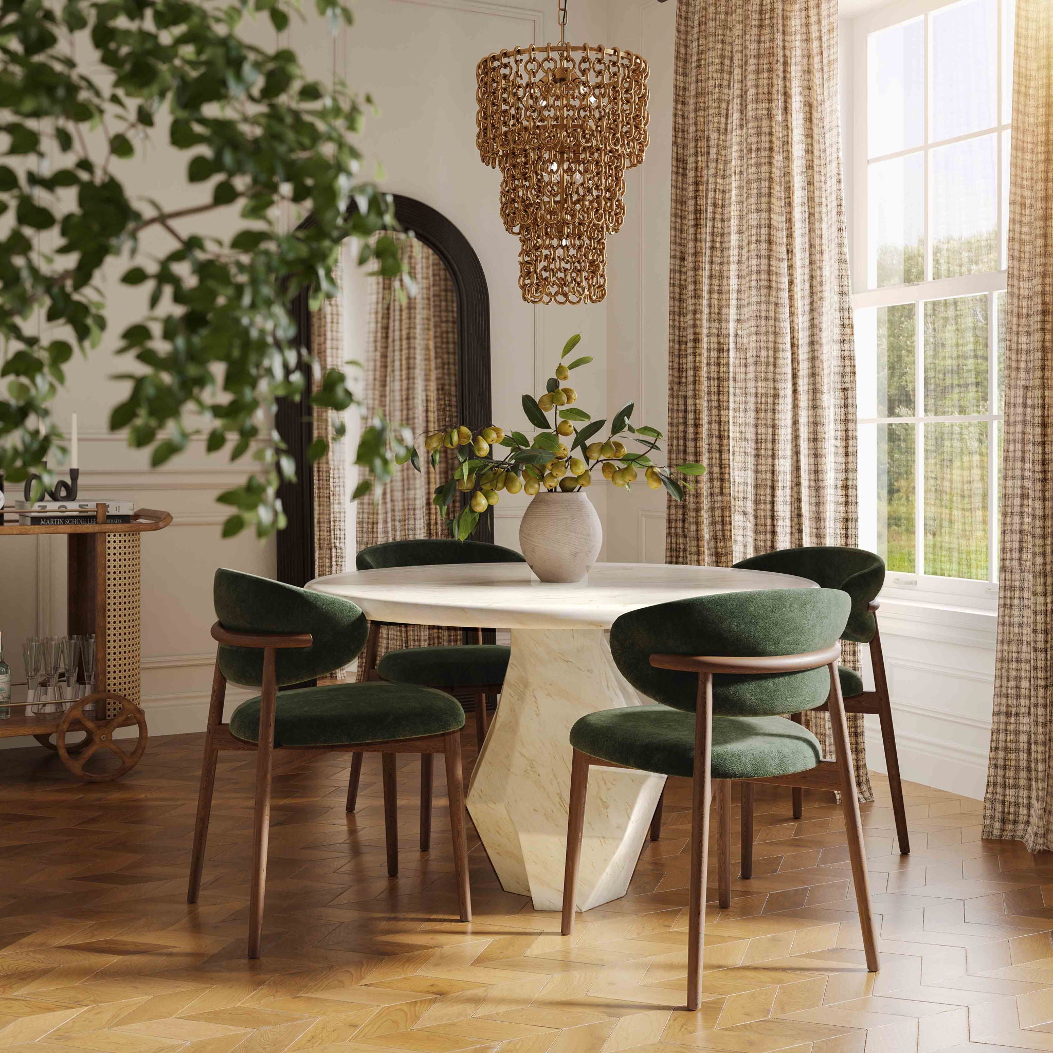 Esme - 48" Indoor / Outdoor Round Dining Table - White