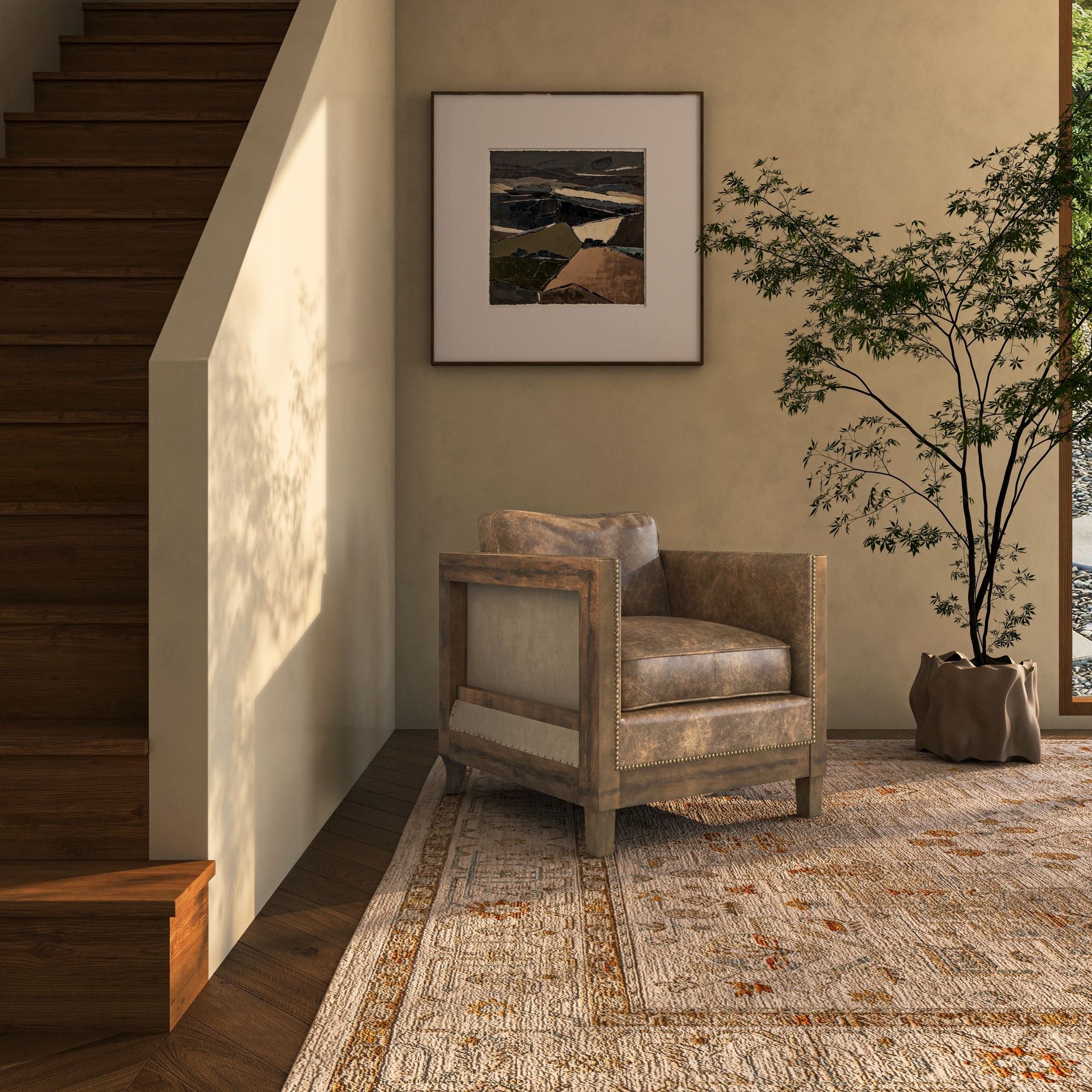 Darlington - Club Chair - Light Brown
