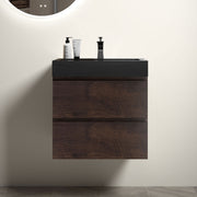Alice - Bathroom Vanity Wall Mounted With Sink, Large Storage