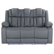 Raize - Power Living Room Set With Storage Console And Cup Holders