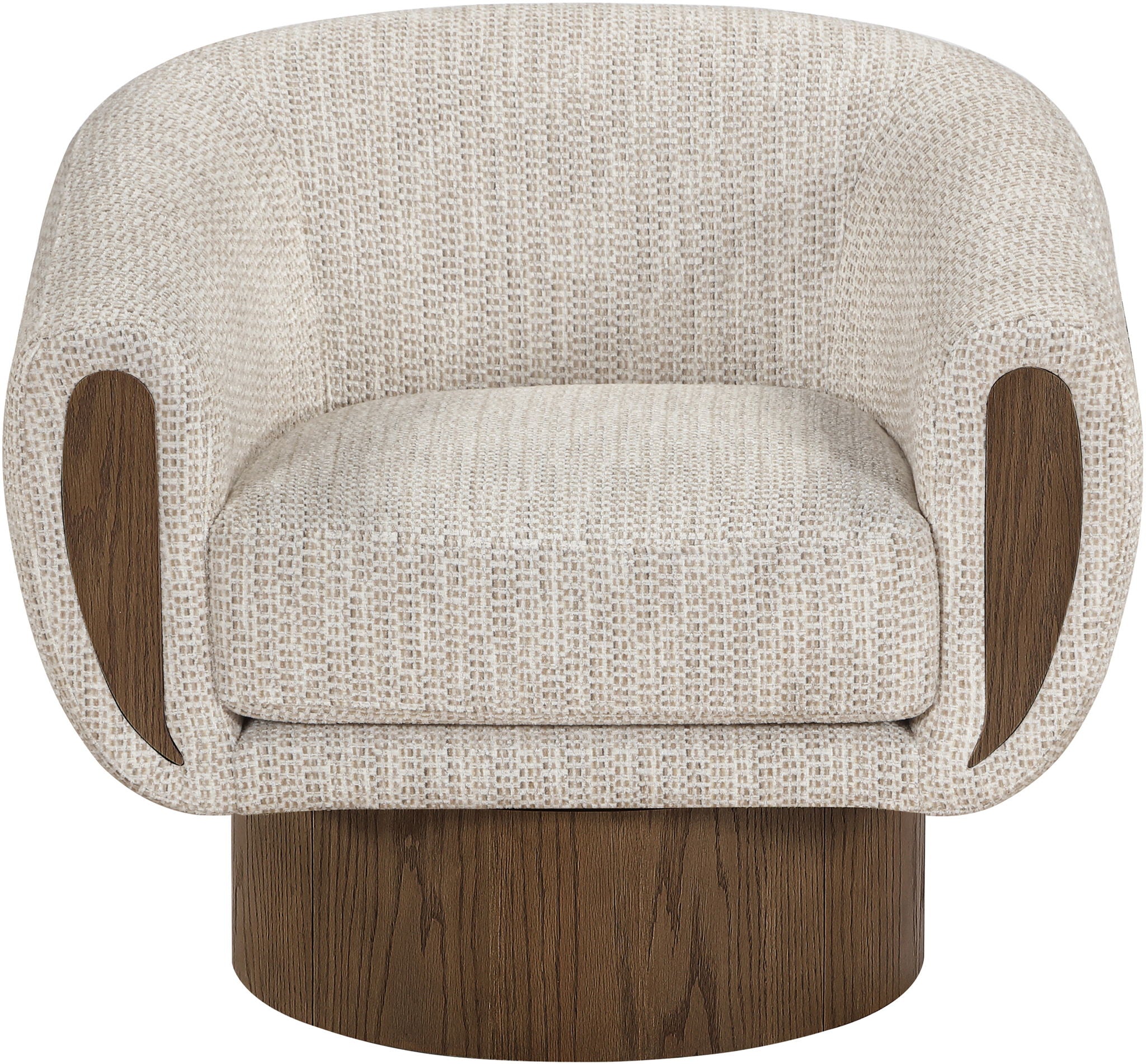Avella - Interwoven Fabric Swivel Accent Chair