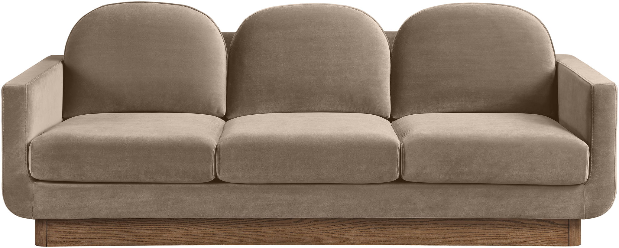 Diviento - Velvet Performance Fabric Upholstered Sofa