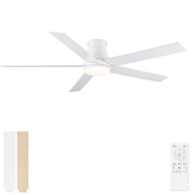 Flush Mount Ceiling Fan With Light