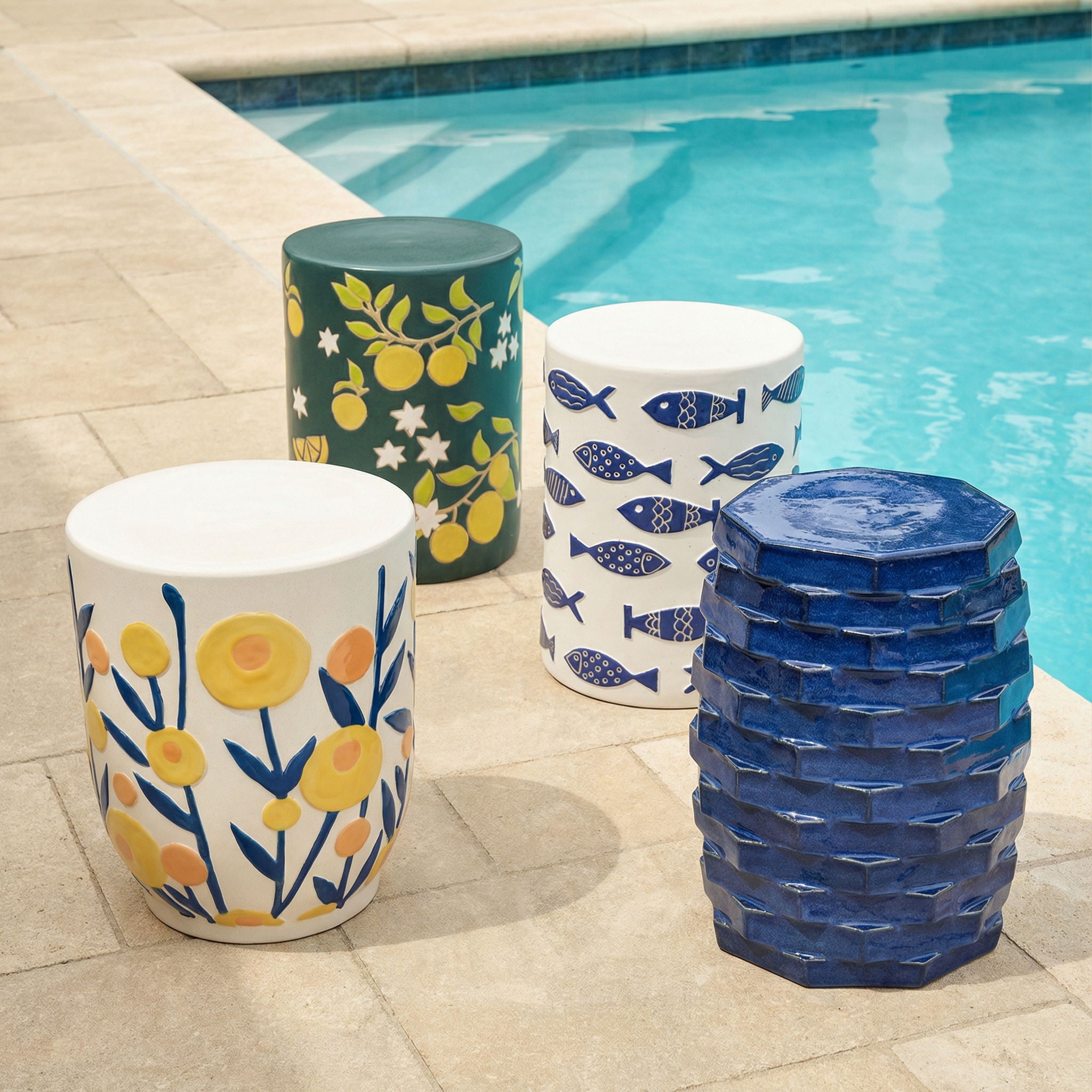 Tempest - Ceramic Table - Lemon Citrus