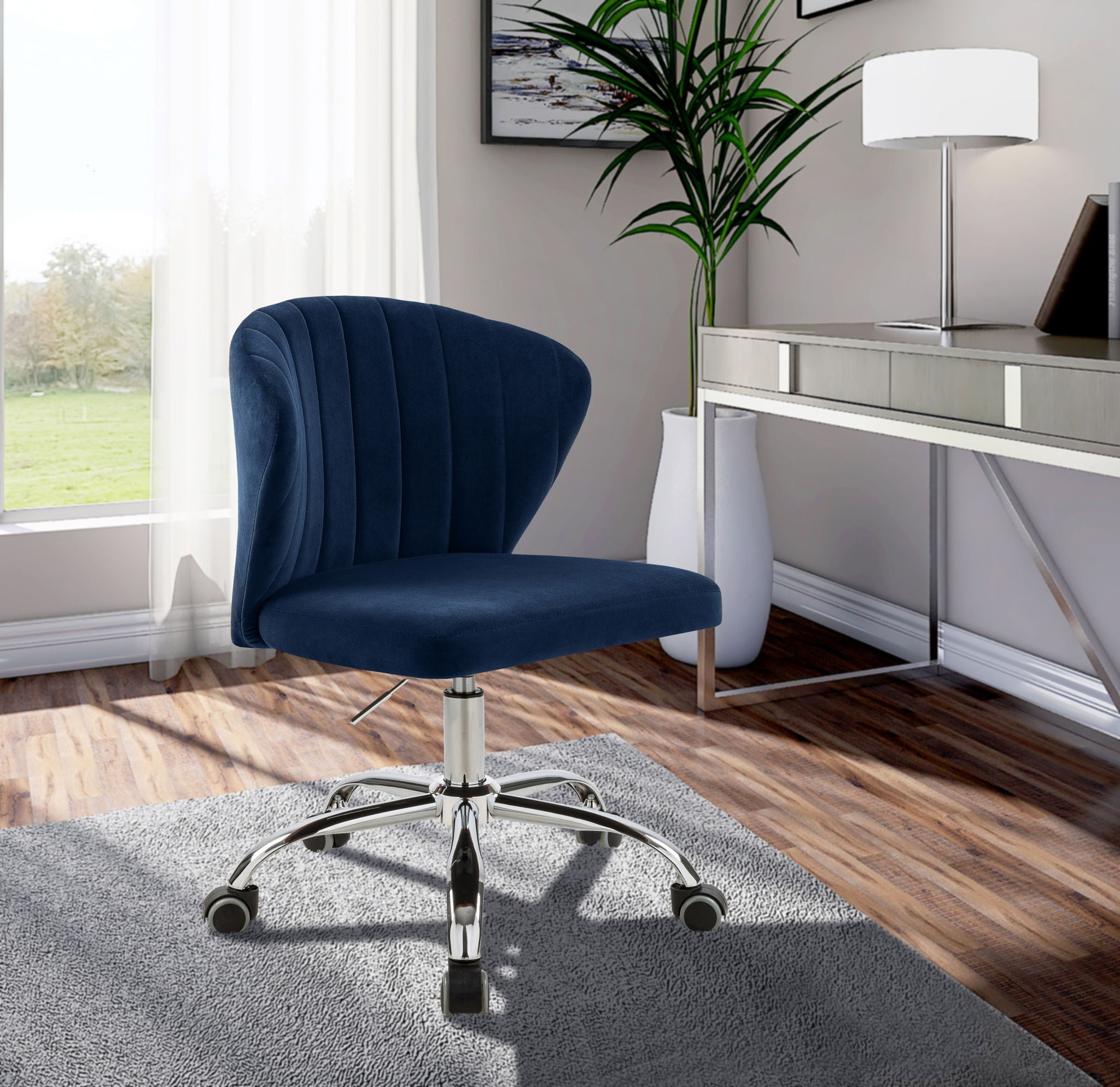 Finley - Office Chair with Chrome Legs