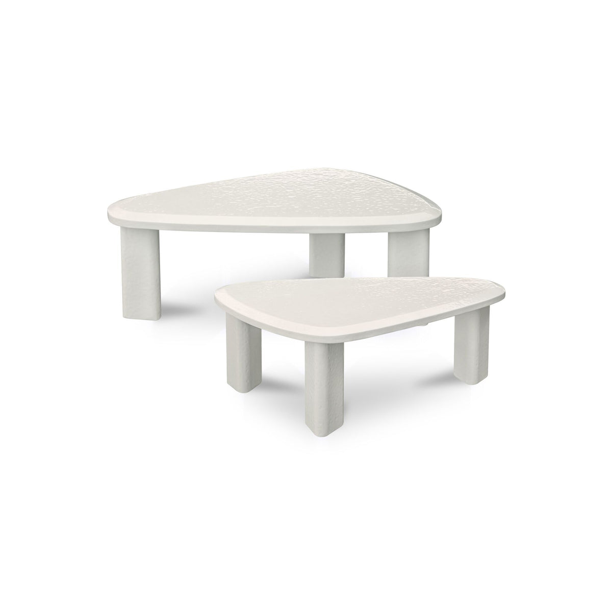 Sophie - Outdoor Nesting Table Set - Cream Lacquer / Beige