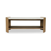 Fern - Coffee Table - White / Light Brown