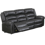 Power Reclining Sofa With Built In USB Port - Black