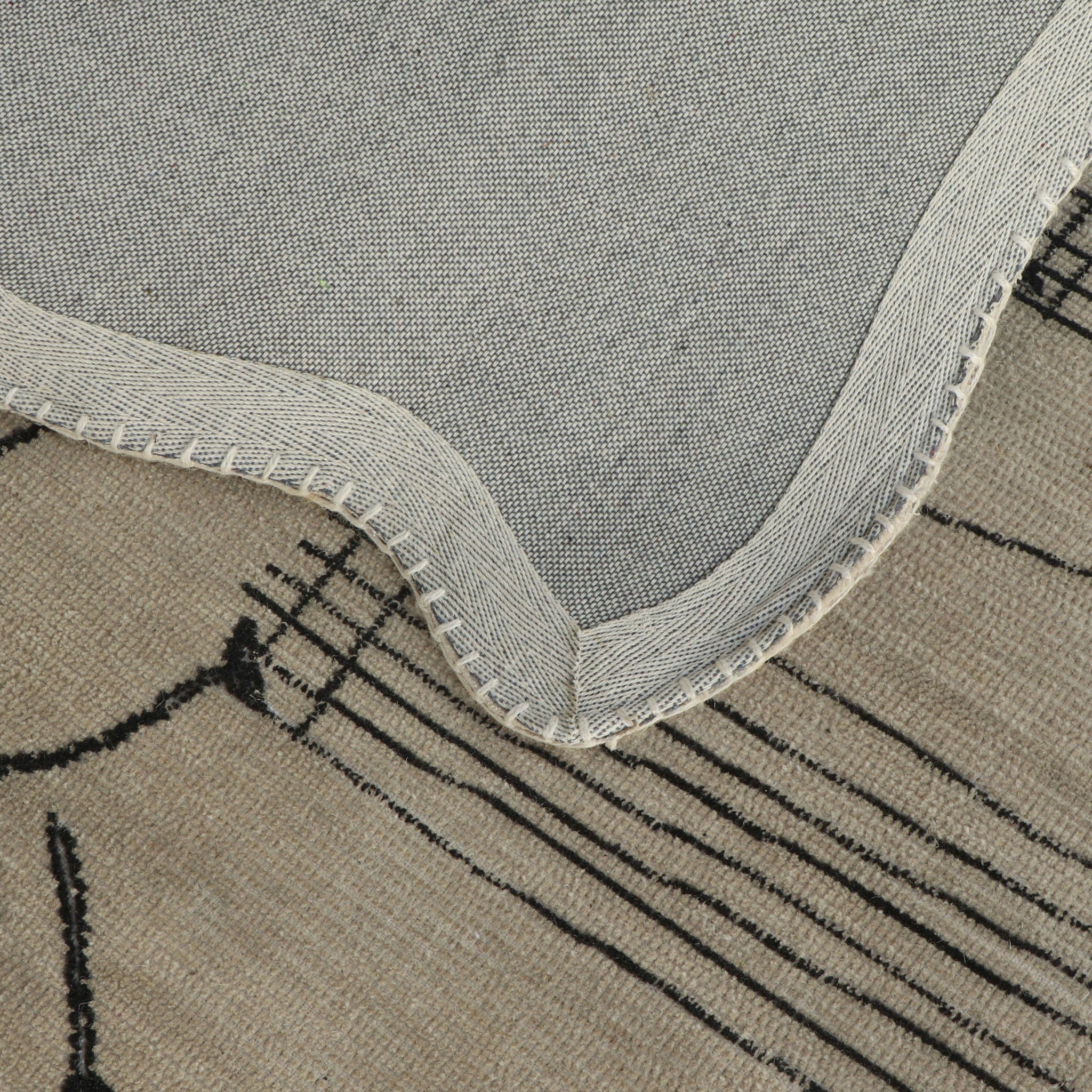 Mezzo - 5' x 8' Hand Tufted Wool Area Rug - Natural