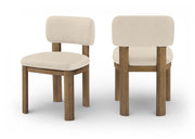 Paloma - Vegan Leather Upholstered Dining Chair (Set of 2) - Brown Frame