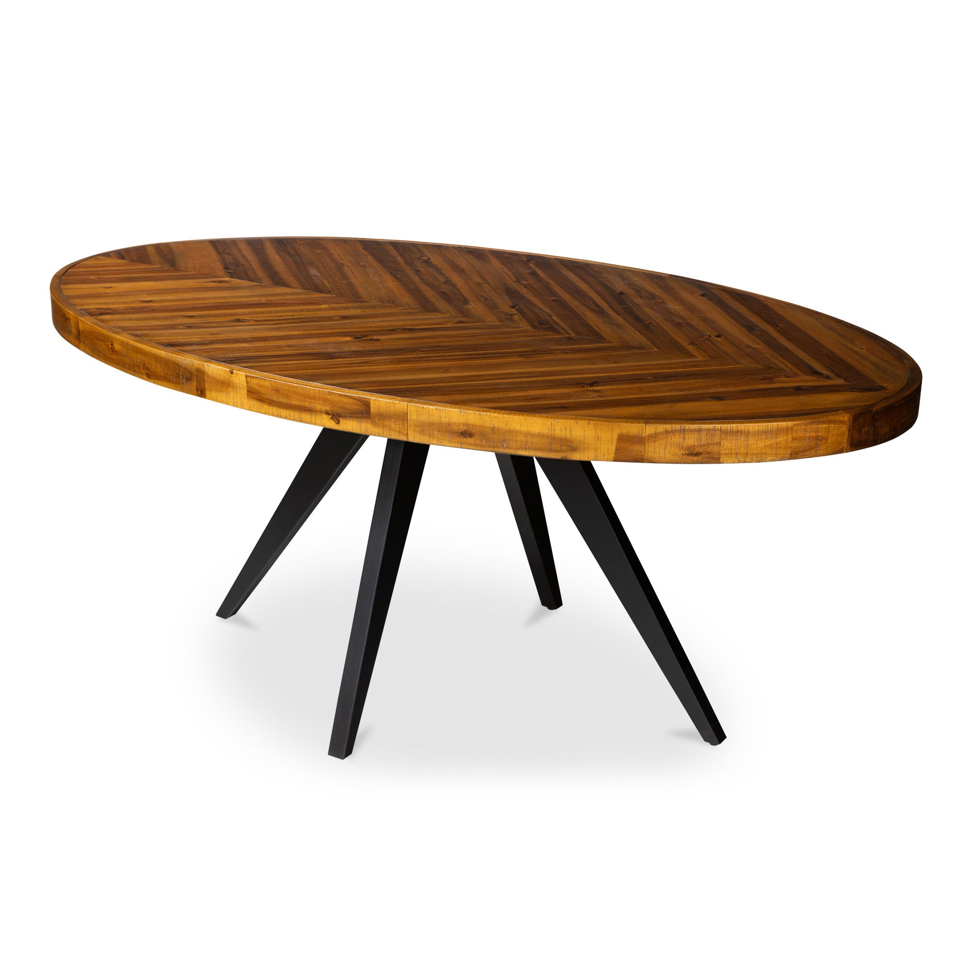 Parq - Oval Dining Table - Amber