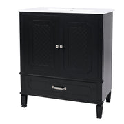 Bathroom Vanity With Sink, Soft Closing Door, Multi Functional Storage