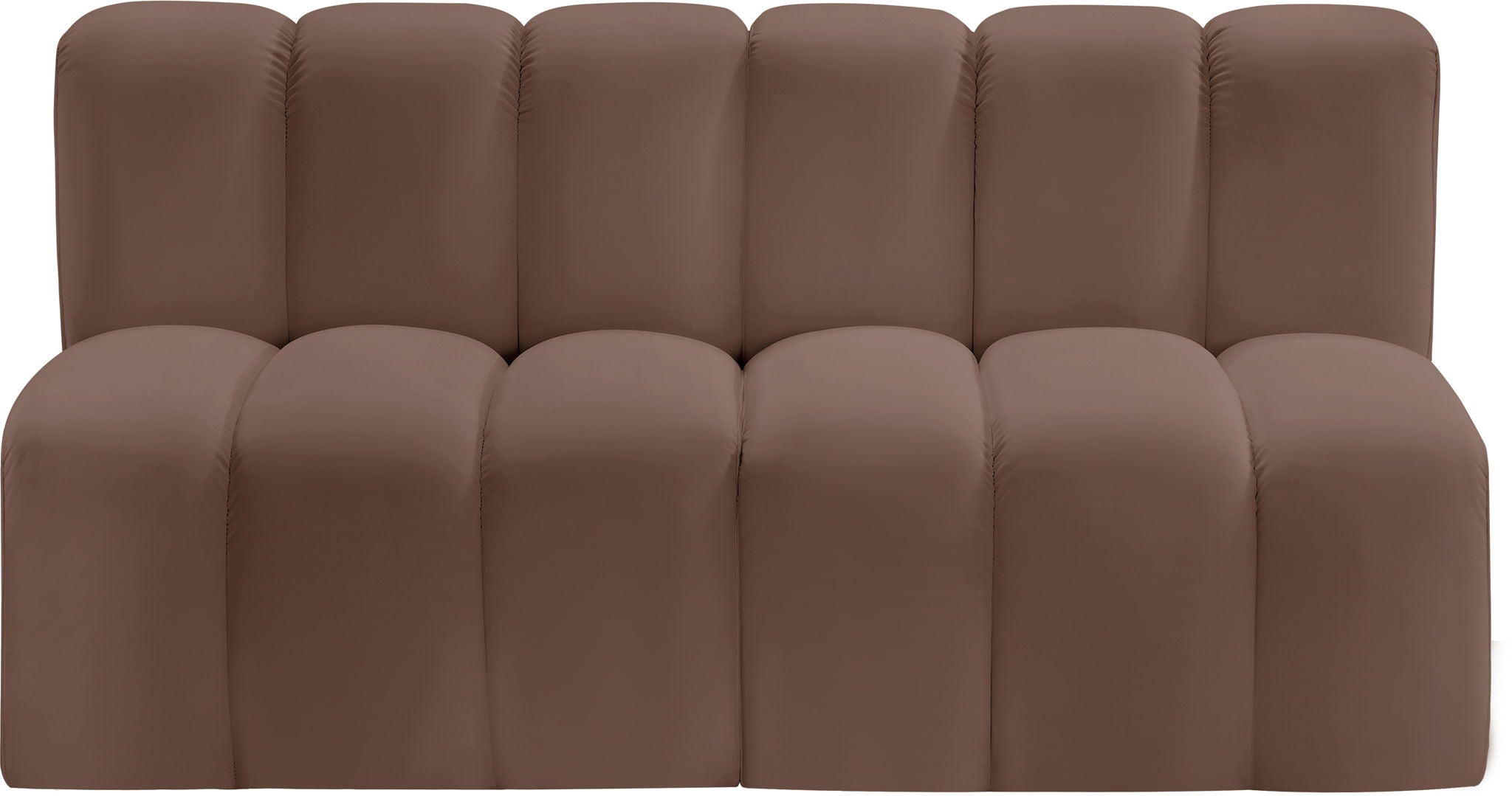 Arc - Faux Leather 2 Seats Modular Sofa