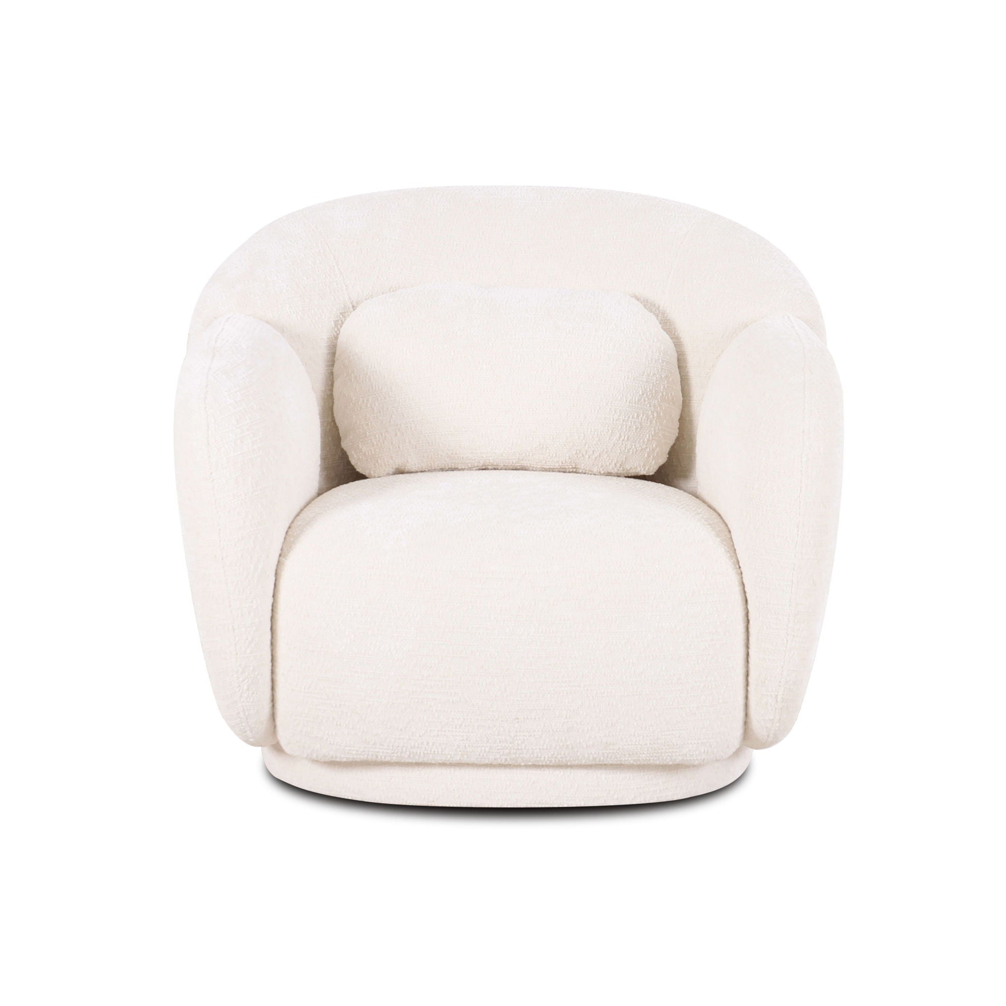 Misty - Knubby Fabric Accent Chair