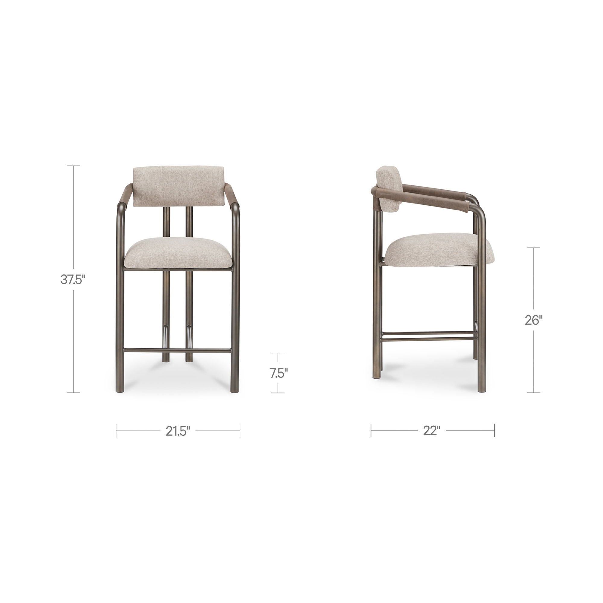 Cassidy - Counter Height (24"-27") - Light Brown