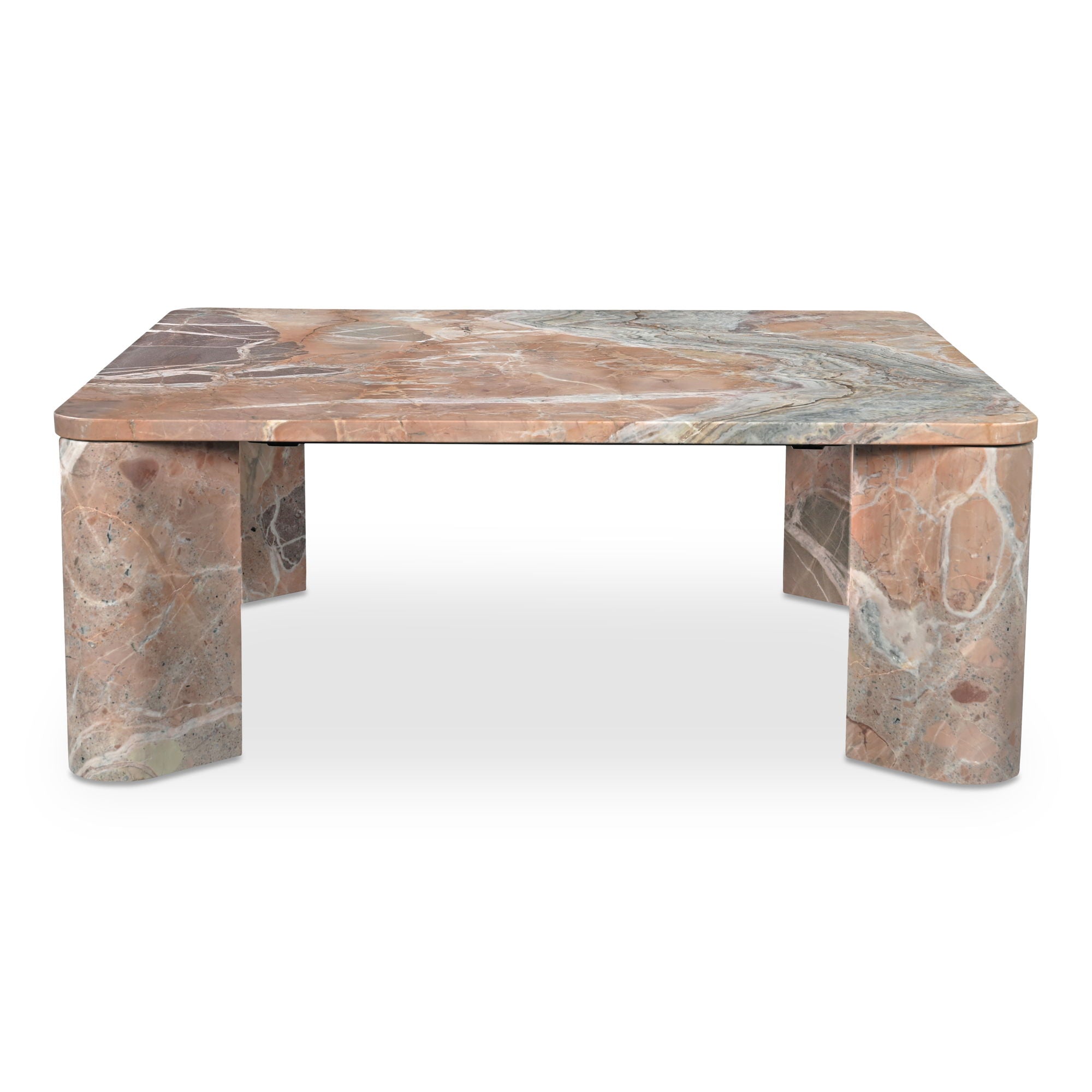 Segment - Coffee Table - Orange Lavante Marble