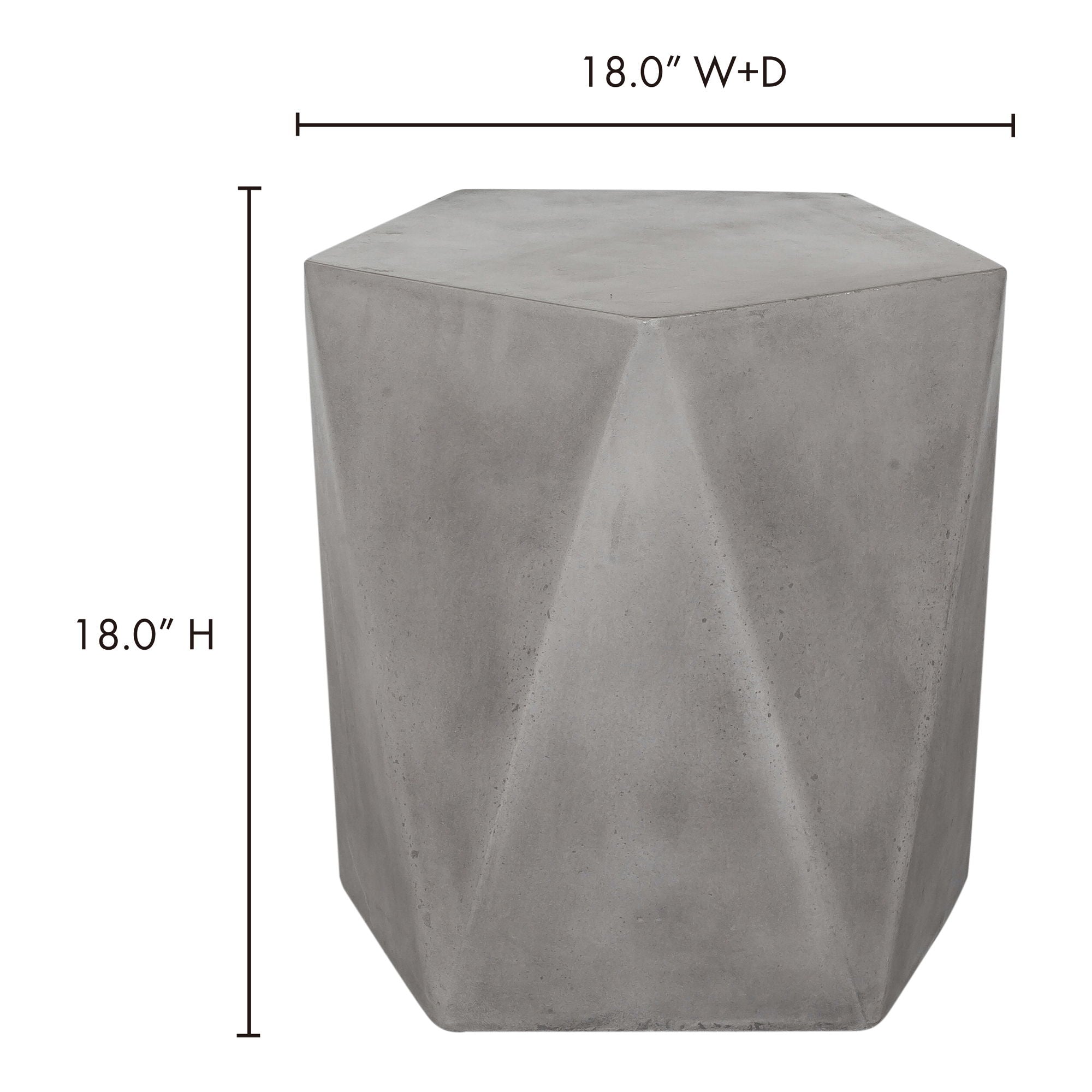 Gem - Outdoor Stool - Gray